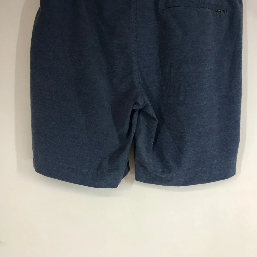 Faherty All Day Shorts Men's Blue Heathered Casual Everyday Performance Medium